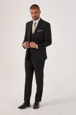 Skopes Romulus Recycled Tailored Fit Suit Black Jacket