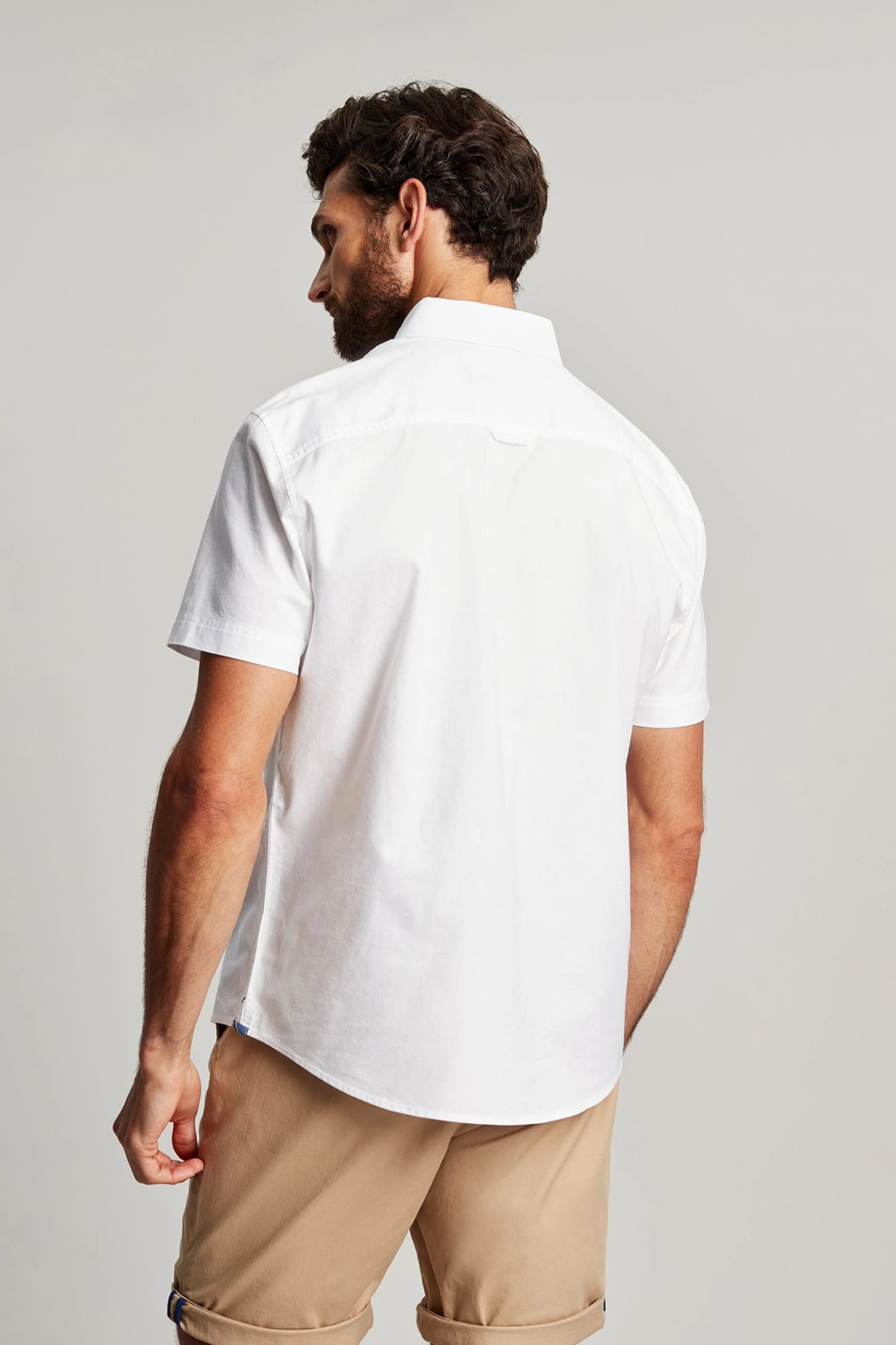 Joules Cream Short Sleeve Classic Oxford Shirt 4 Joules Cream Short Sleeve Classic Oxford Shirt - Image 2