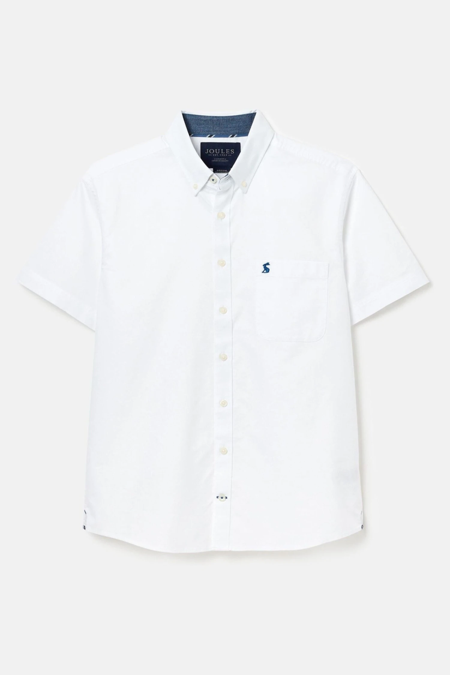 Joules Cream Short Sleeve Classic Oxford Shirt 9 Joules Cream Short Sleeve Classic Oxford Shirt - Image 7