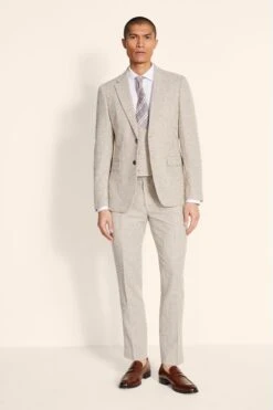 MOSS Mens Brown Slim Fit Houndstooth Suit: Jacket 11 MOSS Mens Brown Slim Fit Houndstooth Suit: Jacket -Cheap Drape Nova Store T64 138s3