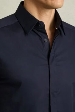 Reiss Kiana Cotton Stretch Poplin Slim Fit Shirt -Cheap Drape Nova Store T76231s4