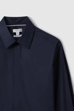 Reiss Kiana Cotton Stretch Poplin Slim Fit Shirt -Cheap Drape Nova Store T76231s5