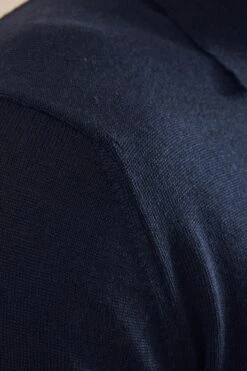 Oliver Sweeney Navy Blue Sulby Merino Wool Polo Shirt -Cheap Drape Nova Store T92711s4