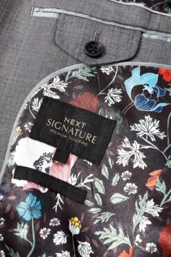 Next Slim Signature Cerruti 100% Wool Sharkskin Suit: Jacket -Cheap Drape Nova Store U16 846s10