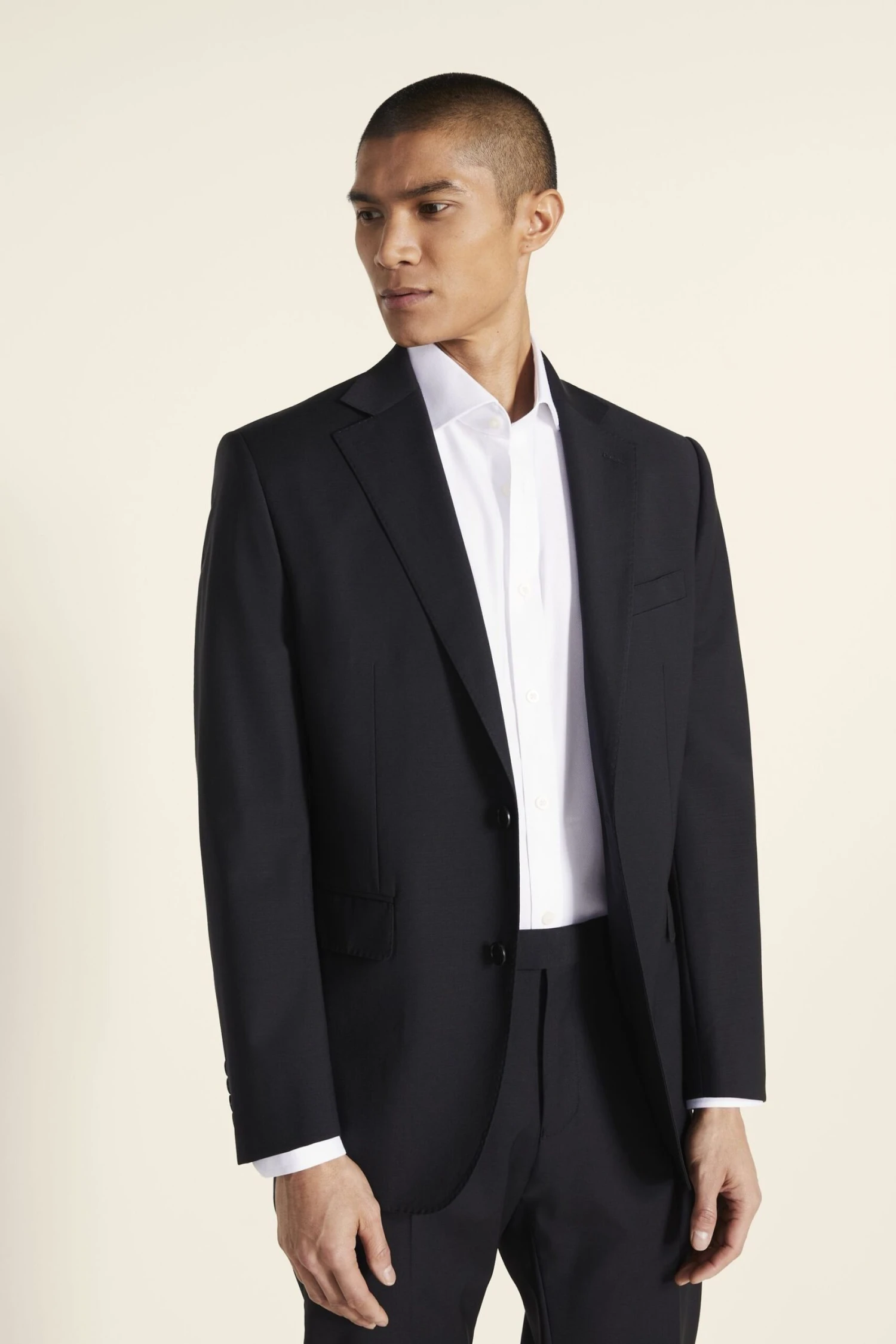 MOSS Performance Tailored Fit Black Suit: Jacket 3 MOSS Performance Tailored Fit Black Suit: Jacket