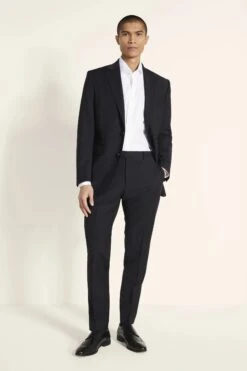 MOSS Performance Tailored Fit Black Suit: Jacket 10 MOSS Performance Tailored Fit Black Suit: Jacket -Cheap Drape Nova Store U22 501s4