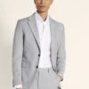 MOSS Slim Fit Grey Stretch Suit: Jacket 2 MOSS Slim Fit Grey Stretch Suit: Jacket -Cheap Drape Nova Store U34 147s