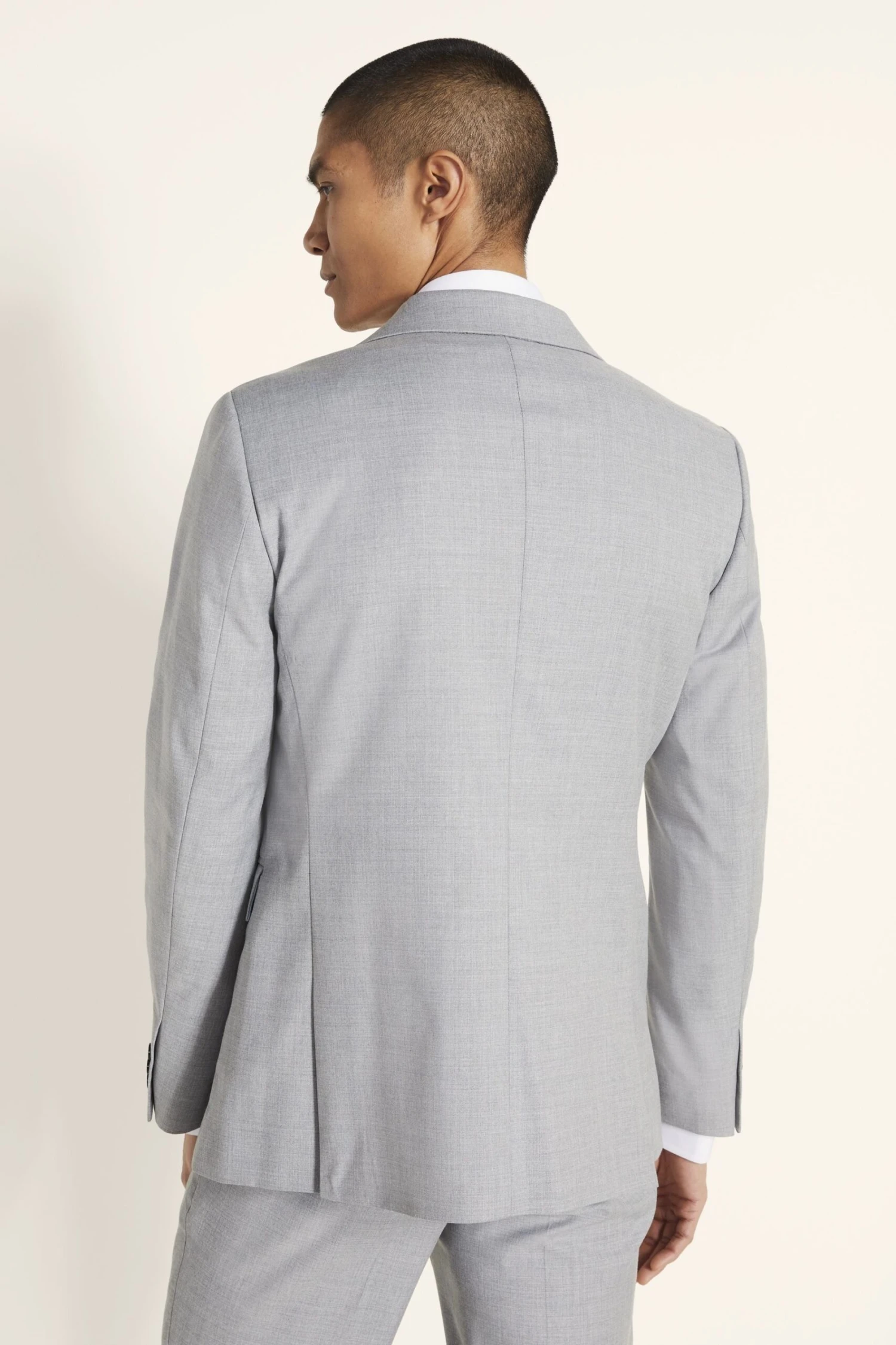 MOSS Slim Fit Grey Stretch Suit: Jacket 4 MOSS Slim Fit Grey Stretch Suit: Jacket - Image 2