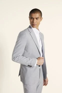 MOSS Slim Fit Grey Stretch Suit: Jacket 9 MOSS Slim Fit Grey Stretch Suit: Jacket -Cheap Drape Nova Store U34 147s3
