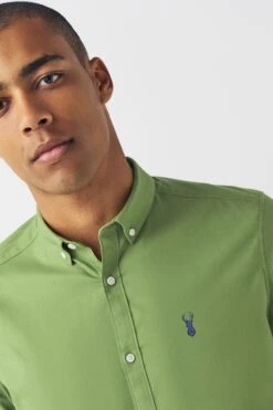 Next Long Sleeve Stretch Oxford Shirt -Cheap Drape Nova Store U55 671s4