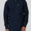 Luke 1977 Blue Oxford Shirt Dark Navy -Cheap Drape Nova Store U62445s