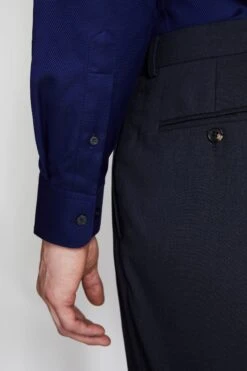 MOSS Tailored Fit Midnight Single Cuff Alfeo Dobby Shirt -Cheap Drape Nova Store U68536s3