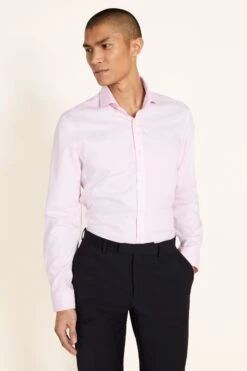 MOSS Slim Fit Pinpoint Oxford Non-Iron Shirt