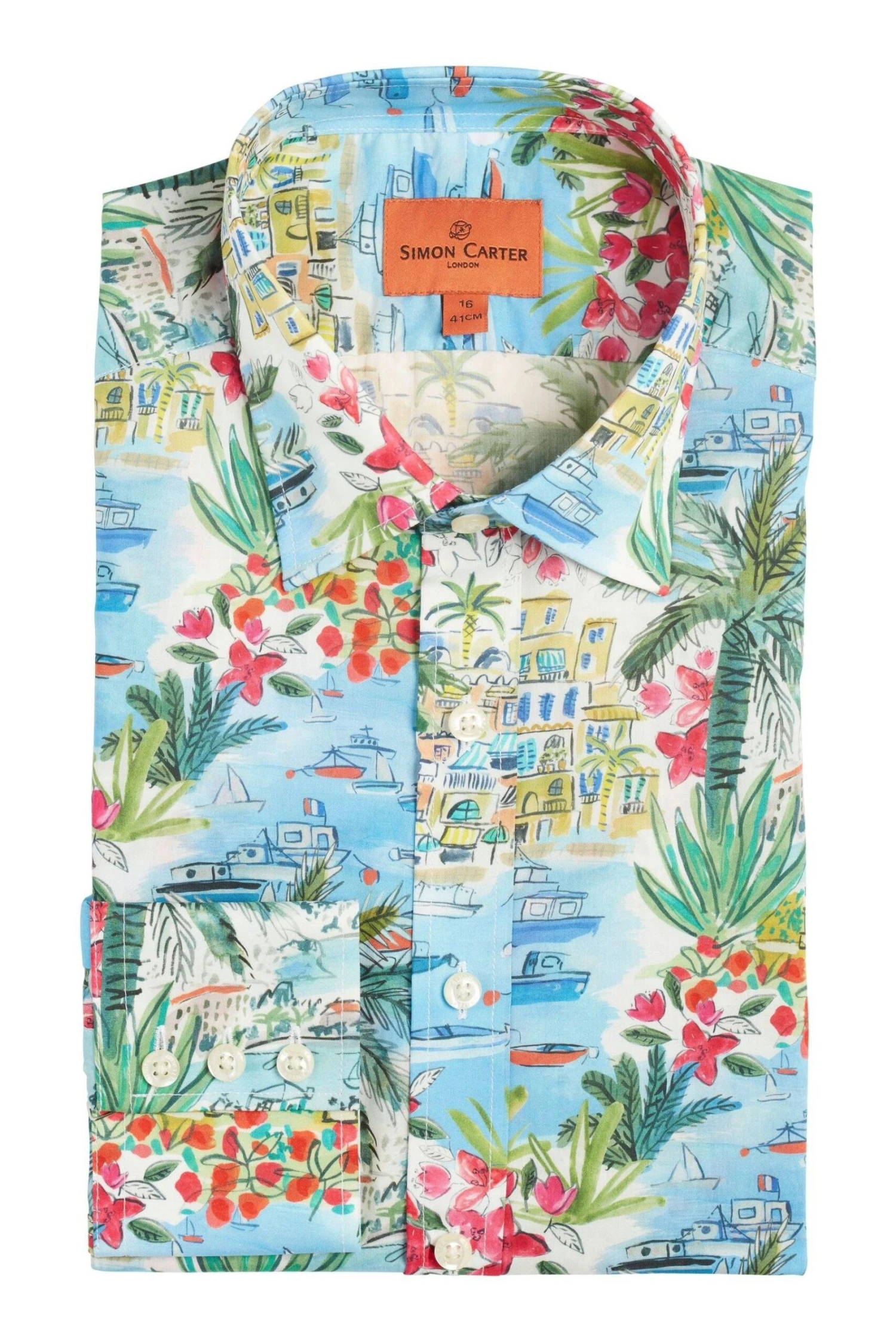 Simon Carter Blue Cape Vista Shirt 6 Simon Carter Blue Cape Vista Shirt - Image 4