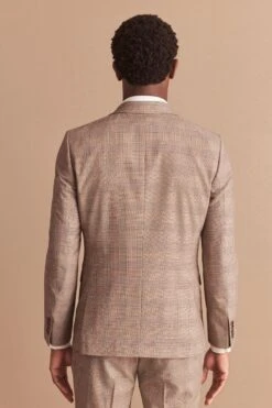 Next Taupe Skinny Fit Check Suit: Jacket -Cheap Drape Nova Store U79 044s3