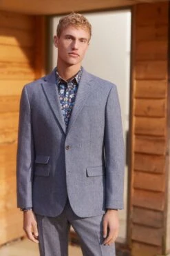 Next Nova Fides Wool Herringbone Suit: Jacket -Cheap Drape Nova Store U79 053s2