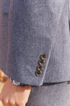 Next Nova Fides Wool Herringbone Suit: Jacket -Cheap Drape Nova Store U79 053s5