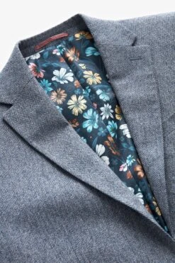 Next Nova Fides Wool Herringbone Suit: Jacket -Cheap Drape Nova Store U79 053s7