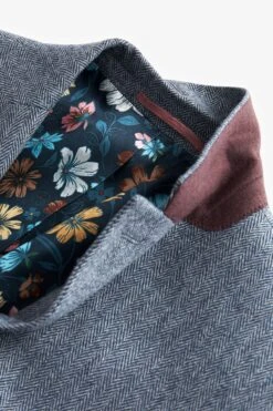 Next Nova Fides Wool Herringbone Suit: Jacket -Cheap Drape Nova Store U79 053s8