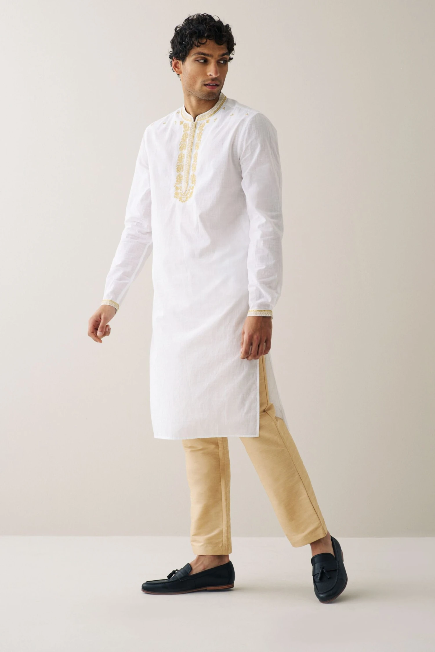 Next Long Length Embroidered Mens Kurta 4 Next Long Length Embroidered Mens Kurta - Image 2