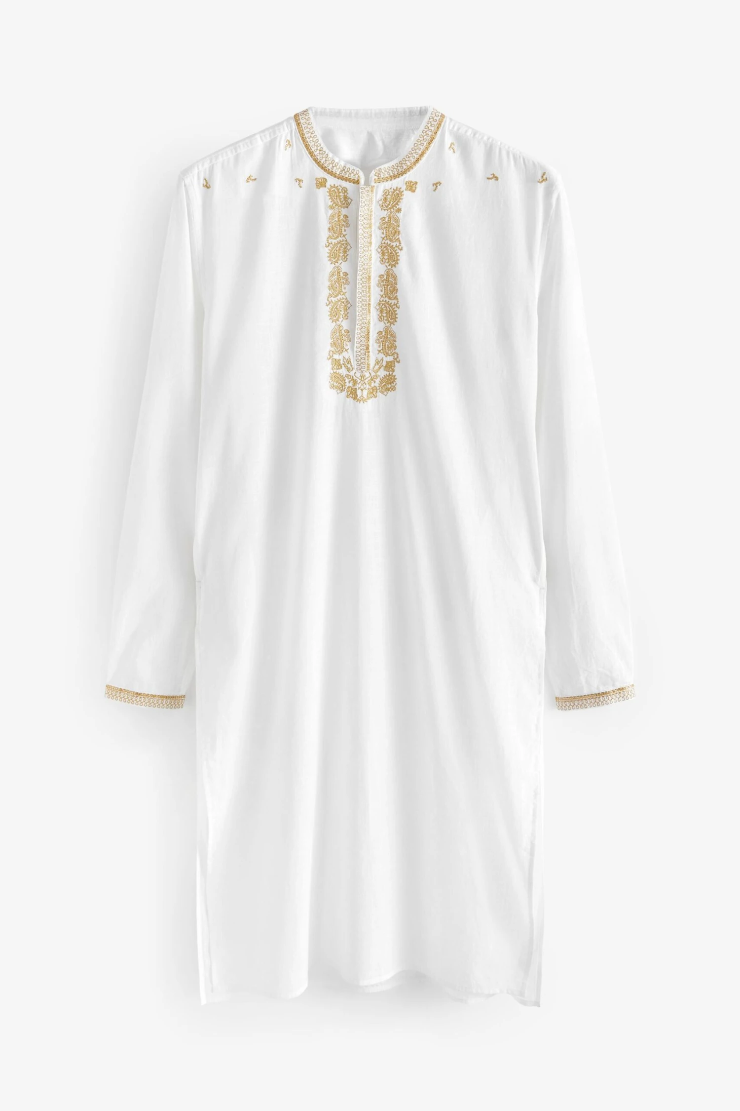 Next Long Length Embroidered Mens Kurta 9 Next Long Length Embroidered Mens Kurta - Image 7