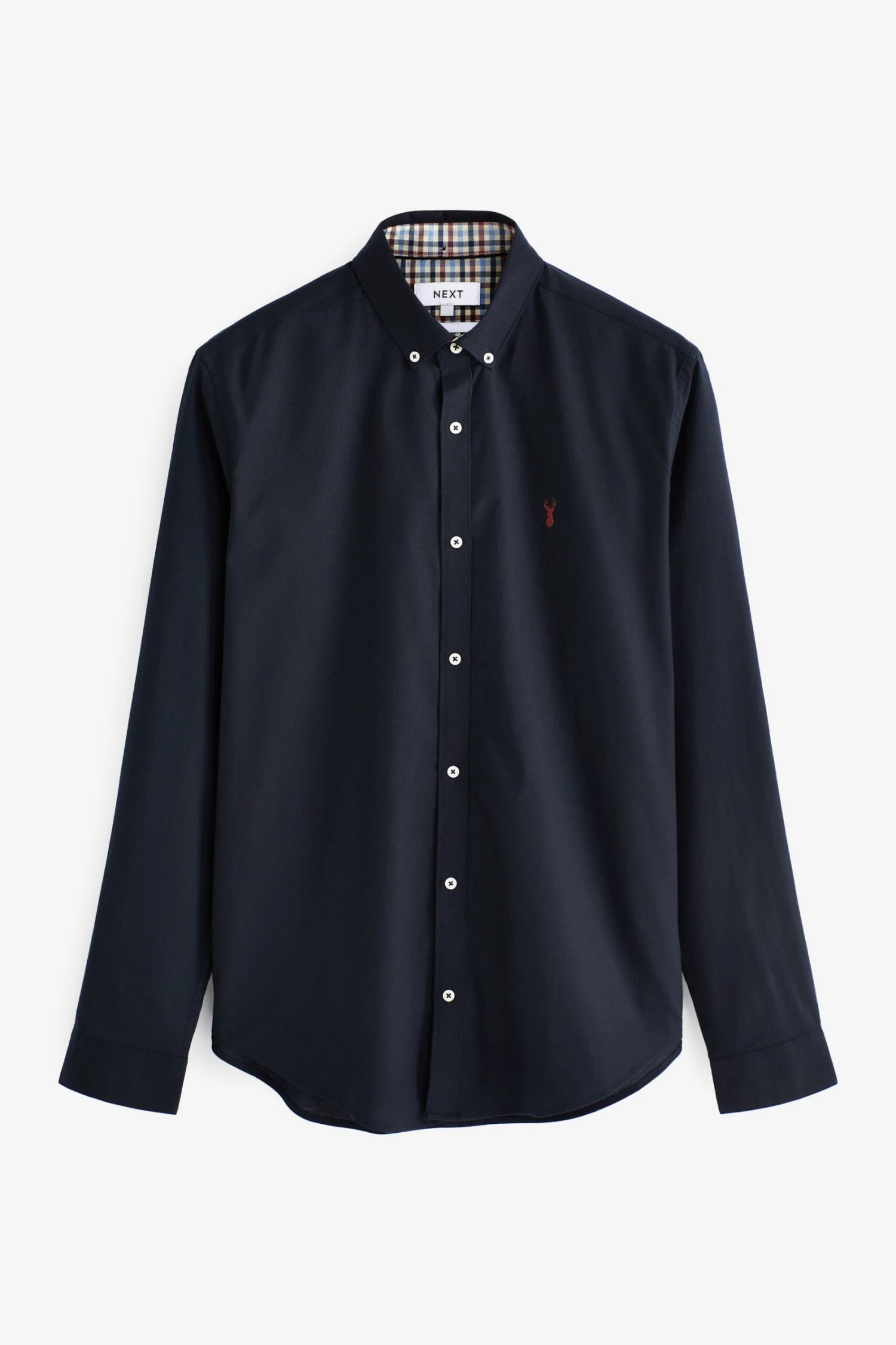 Next Long Sleeve Stretch Oxford Shirt Multipack 4 Next Long Sleeve Stretch Oxford Shirt Multipack - Image 2