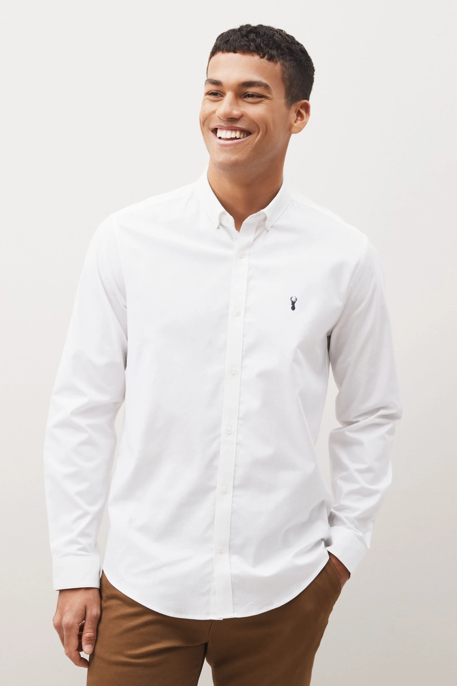Next Long Sleeve Stretch Oxford Shirt Multipack 10 Next Long Sleeve Stretch Oxford Shirt Multipack - Image 8