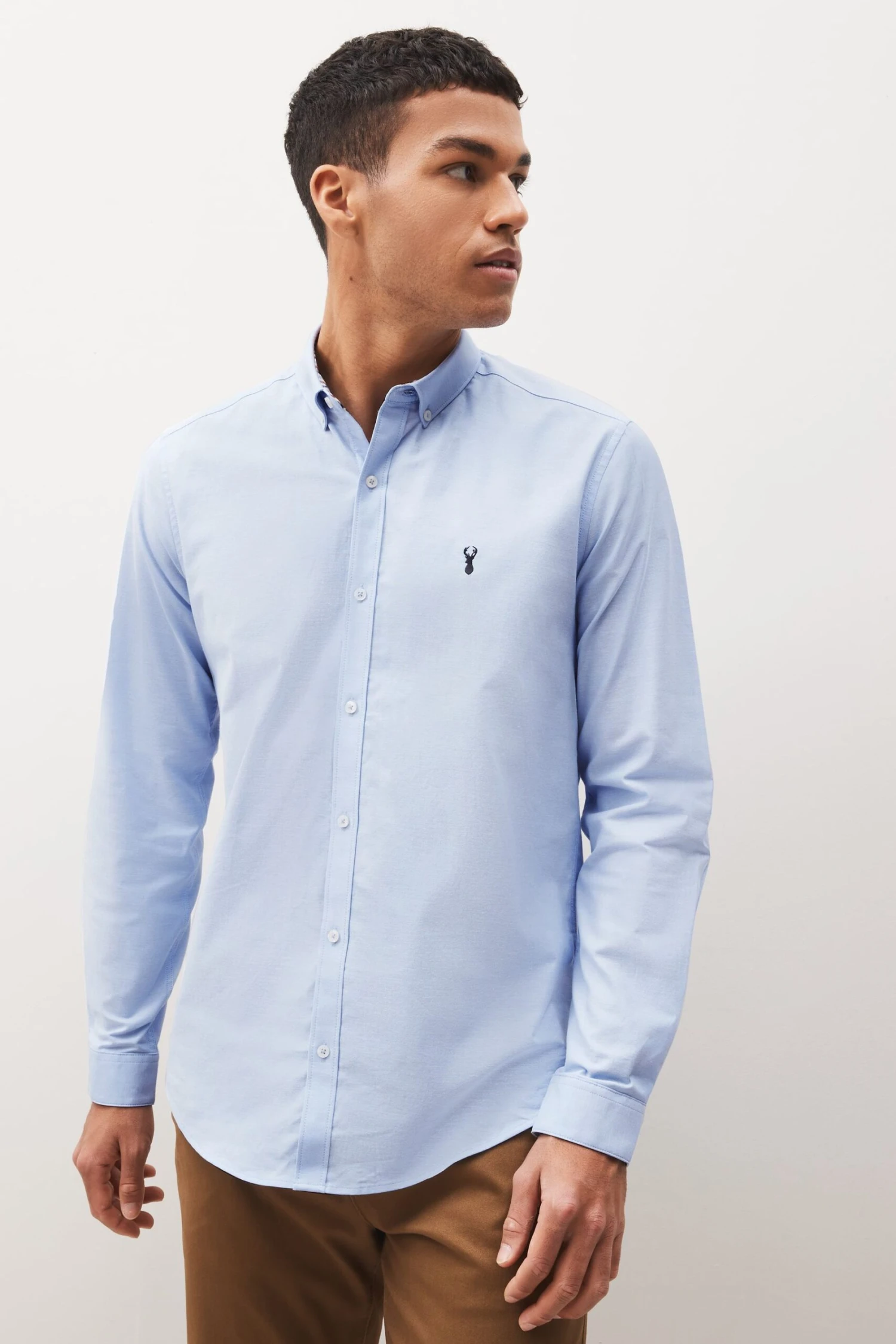 Next Long Sleeve Stretch Oxford Shirt Multipack 11 Next Long Sleeve Stretch Oxford Shirt Multipack - Image 9