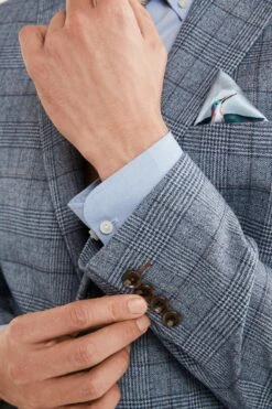 Next Blue Check Suit: Jacket -Cheap Drape Nova Store U95 875s5