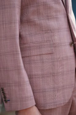 Next Pink Tailored Fit Check Suit: Jacket -Cheap Drape Nova Store U95 936s5