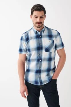 Next Check Short Sleeve Shirt