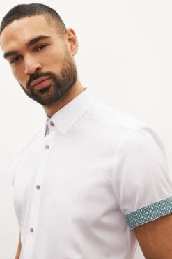 Next White Trimmed Shirt -Cheap Drape Nova Store U97924s4