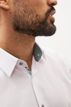 Next White Trimmed Shirt -Cheap Drape Nova Store U97924s5