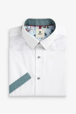 Next White Trimmed Shirt -Cheap Drape Nova Store U97924s7